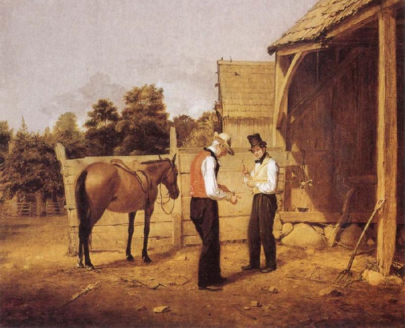 William Sidney Mount The Horse Dealers oil painting image